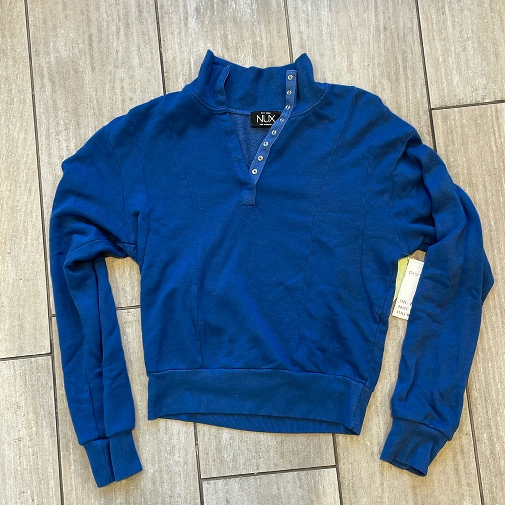 NUX Terry Pullover, NBW size S, blue